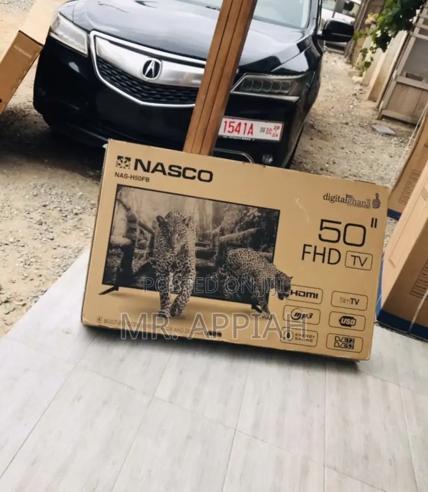 Full HD Digital Satellite Nasco 50 Inch Television,Black