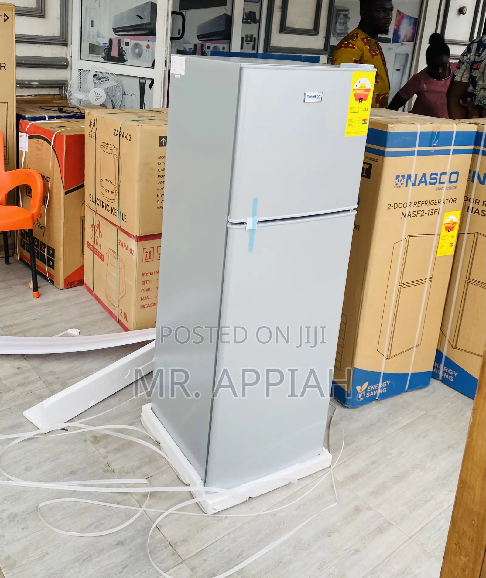 Elegantly Designed Nasco 2 Door Fridge(Nasf2-18fl)158L.