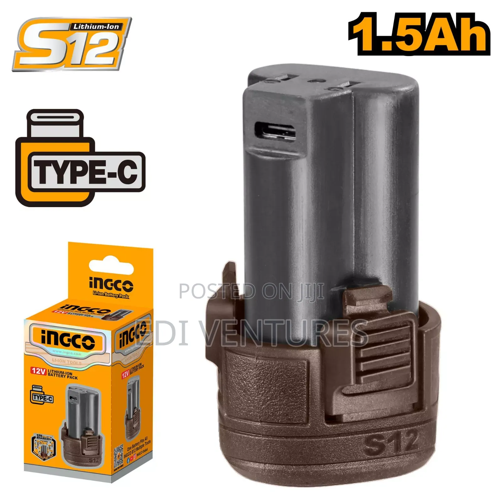 Ingco Lithium Ion Battery Pack 12 v Fbli12153