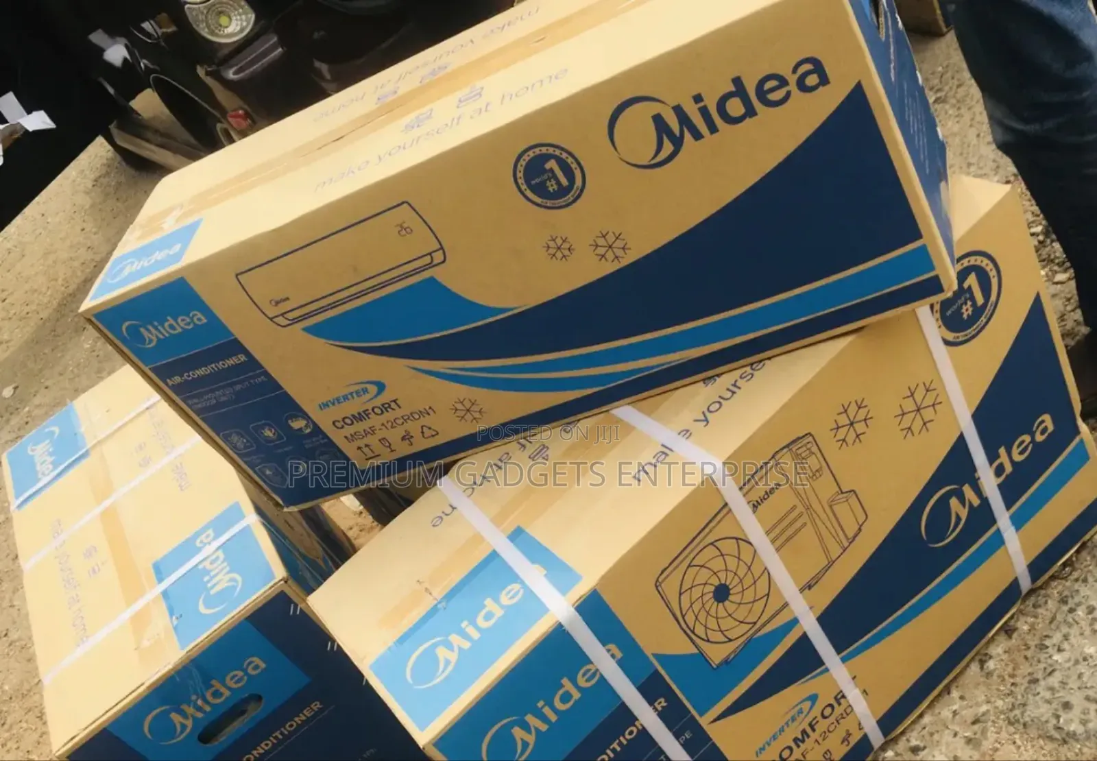Midea 1.5hp Unicool Inverter R410 | 80v-285v | Smart 0.9kva Gen Operat