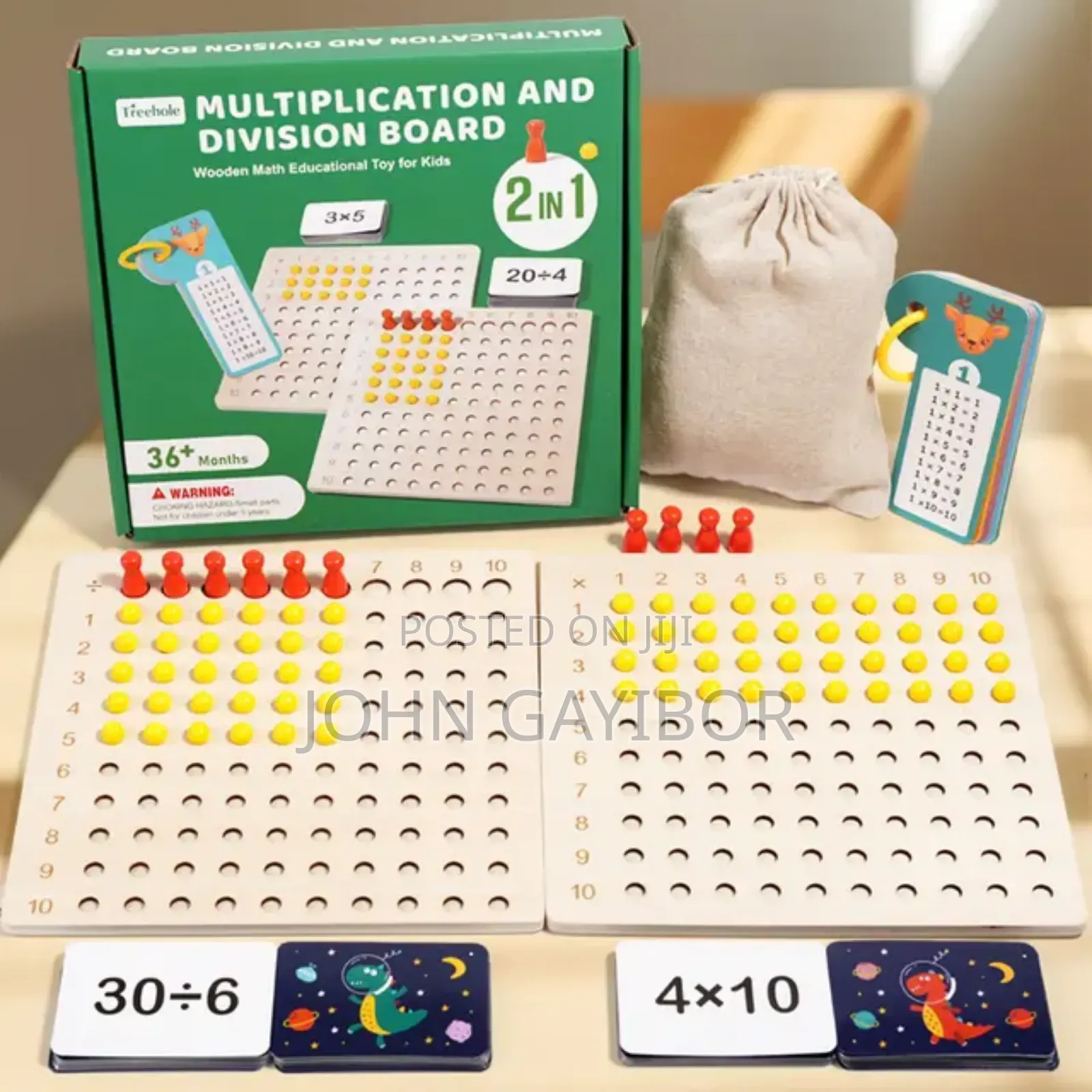 2 In 1 Maths Educational Set Division Multiplication Board