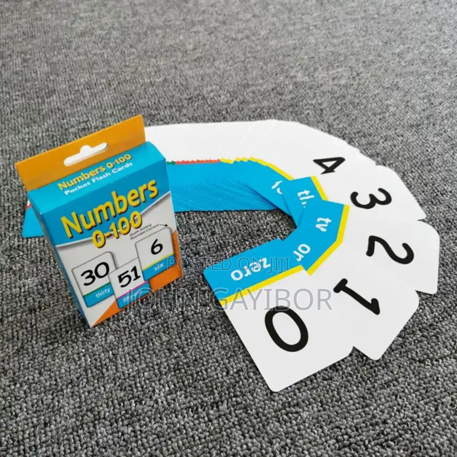 Kids' Educational Flash Cards for Numbers