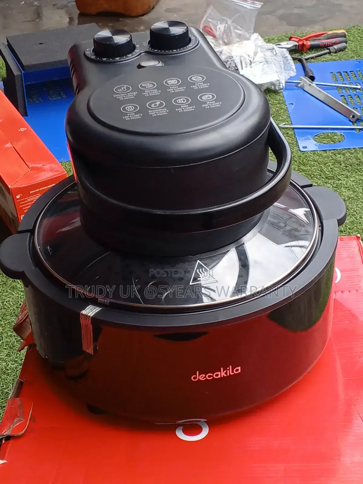 220/240/50/60hz Decakila Transparent Window Air Fryer Fryer