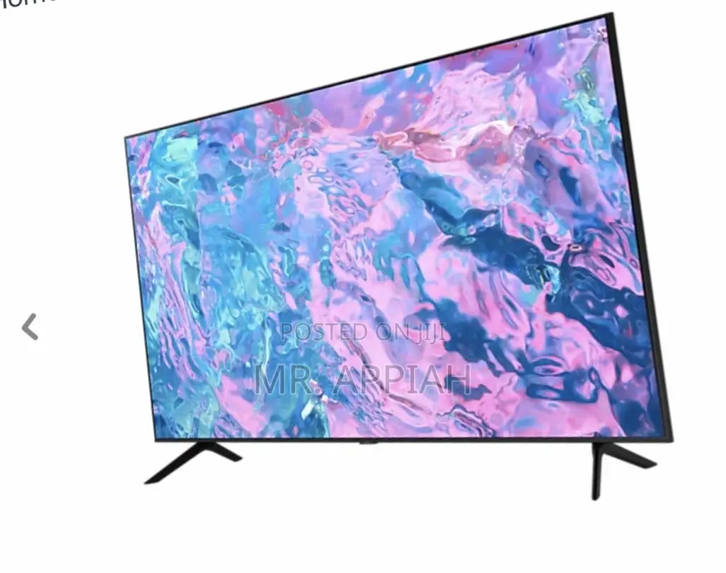 Elegant Black Samsung Ua43cu7000 43” Crystal Uhd Tv.