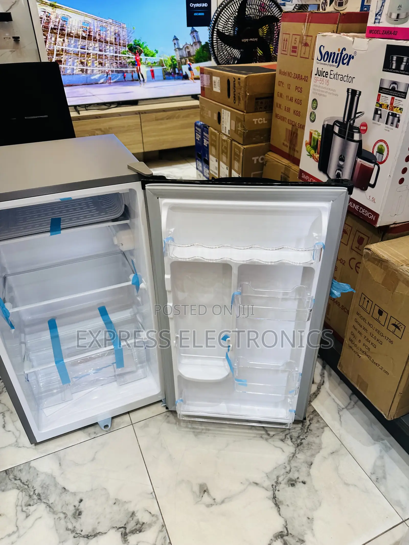 Highly Recommended Single Door Fridge Pearl Grey