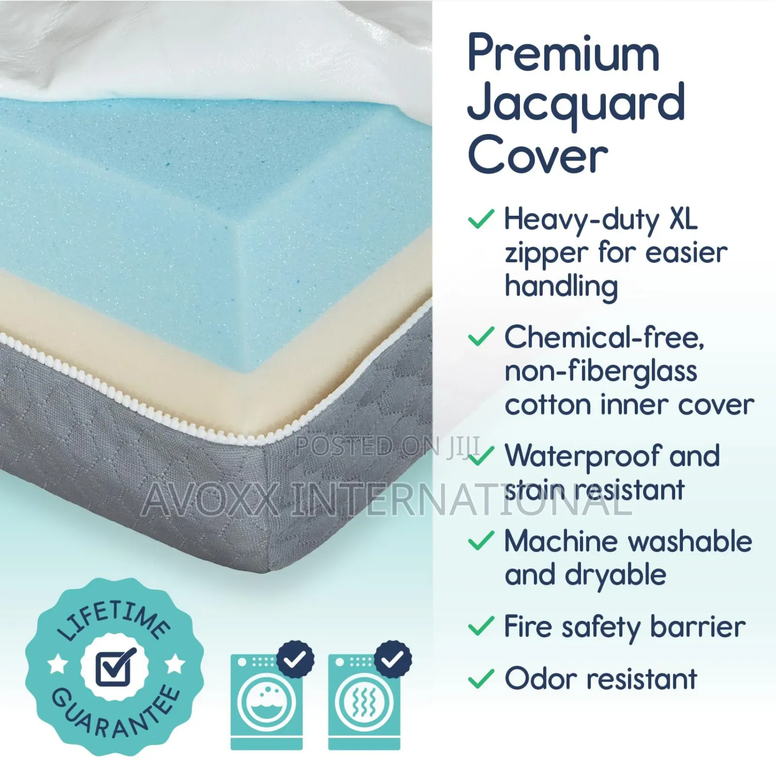 Hiccapop Baby/Toddler Crib Mattress - Dual Sided Memory Foam