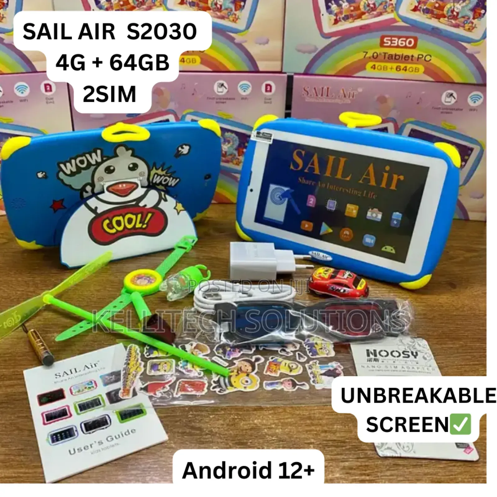 S360 Sailair Android Kid's Tablet With Unbreakable Screen