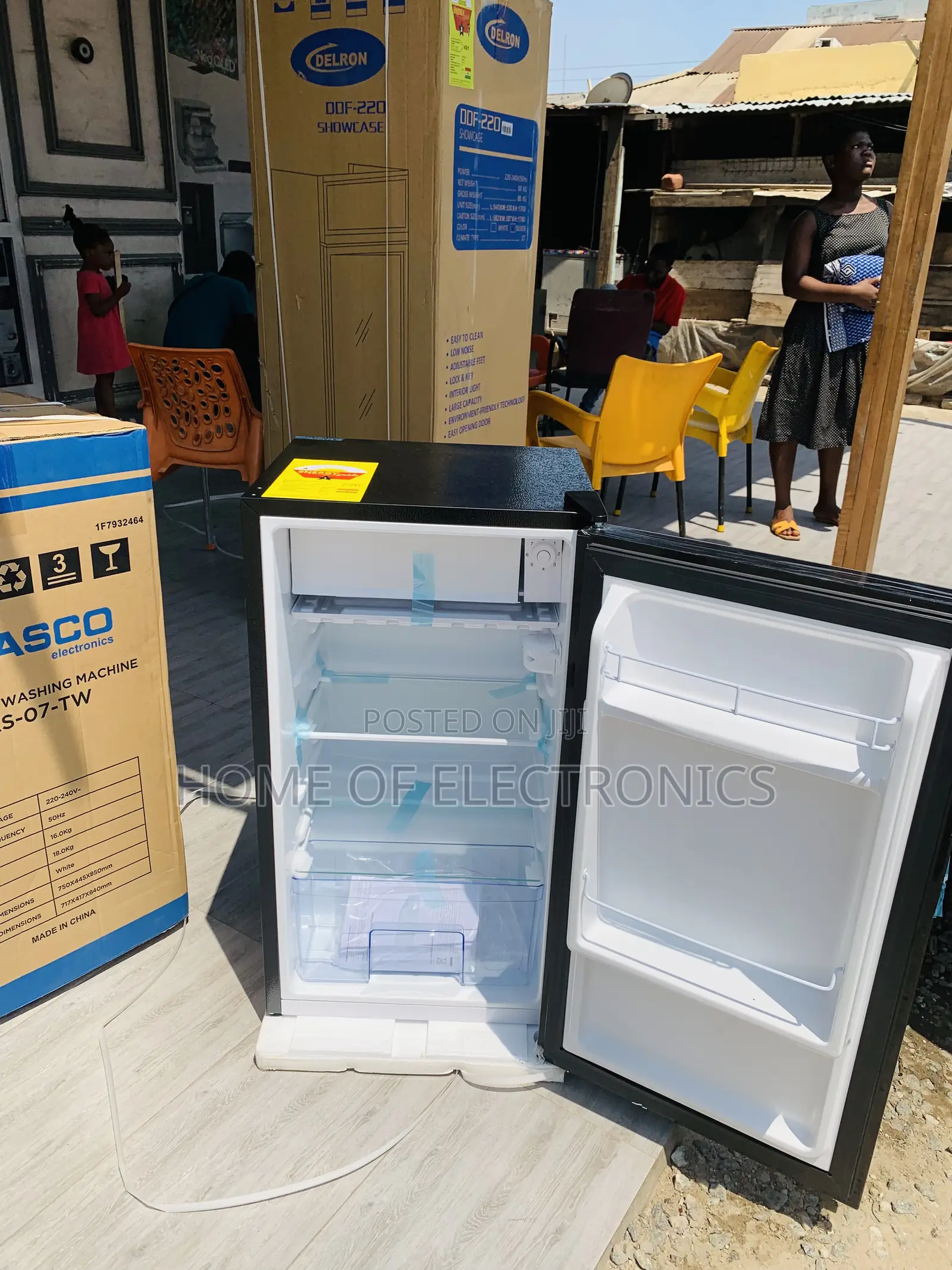 Ideal Fresh Pearl 80liters Table Top Fridge Black/Red Pf-109