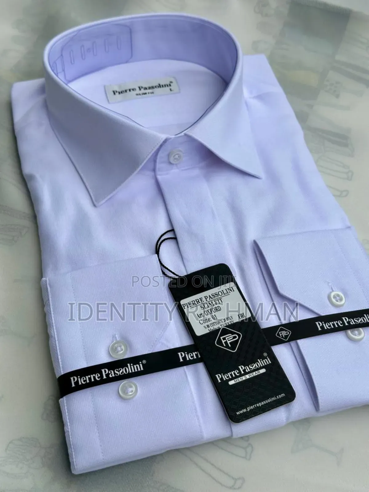 Men Long Sleeves White Shirt