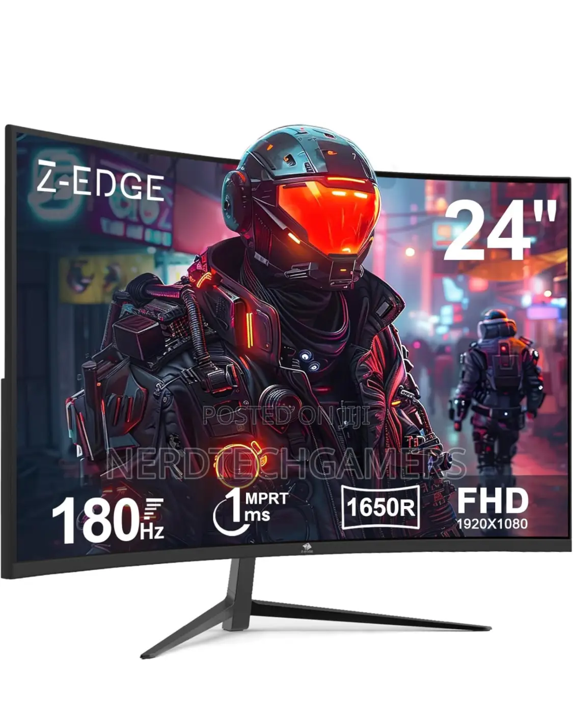 Z-Edge 24-Inch Curved Gaming Monitor 180hz Gaming Monitor