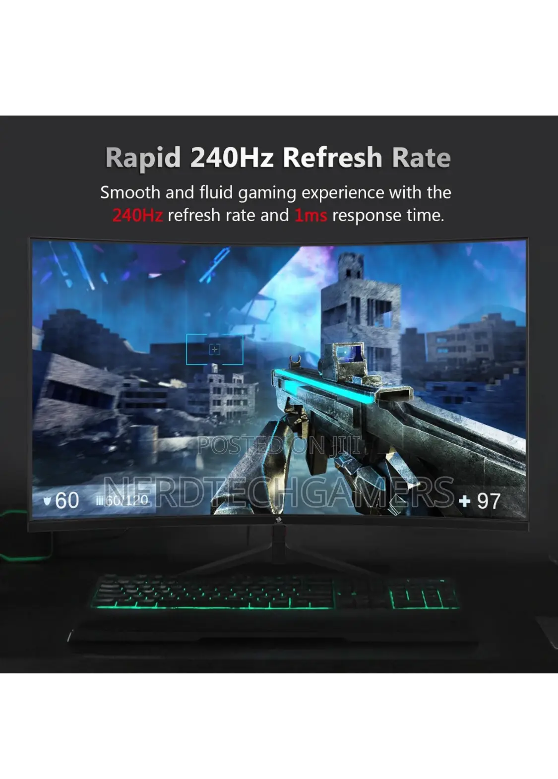 Z-Edge 27-Inch Curved Gaming Monitor 240hz Gaming Monitor.