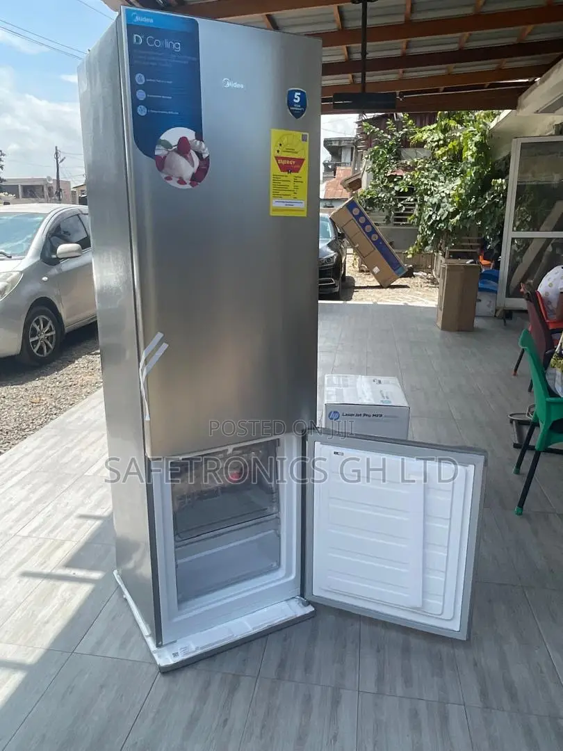 262L Midea Bottomfreezer MDBR369FGN02 Gray 2 Doors