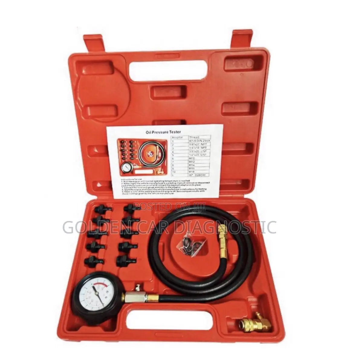 Engine Oil Pressure Testing Gauge