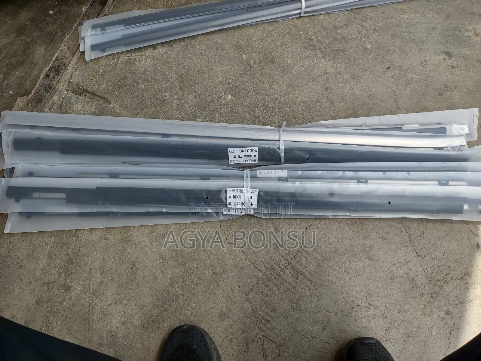 2014 2016 2018 Toyota Highlander Door Mouth Window Trim