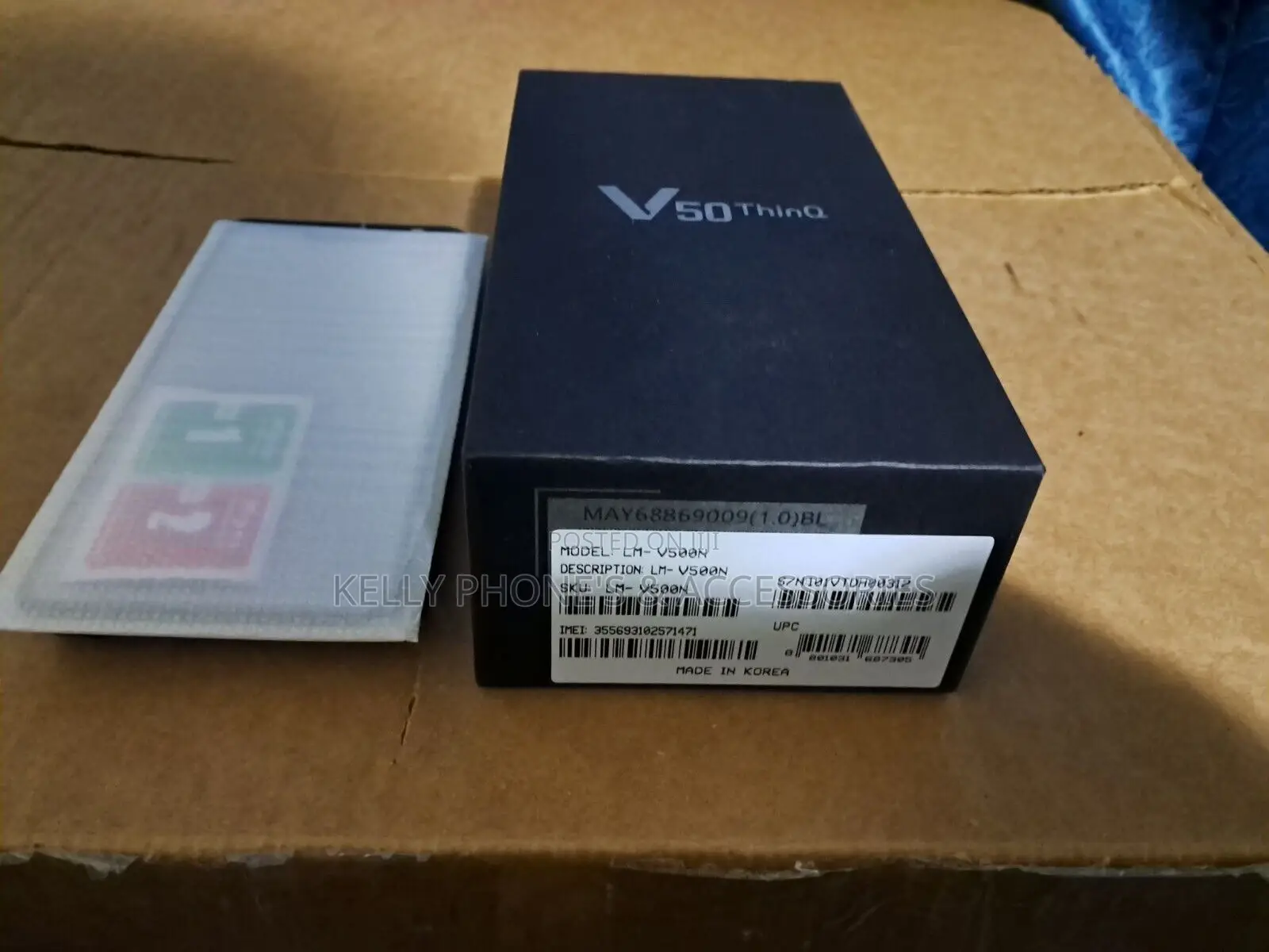 New LG V50S ThinQ 5G 128 GB Black