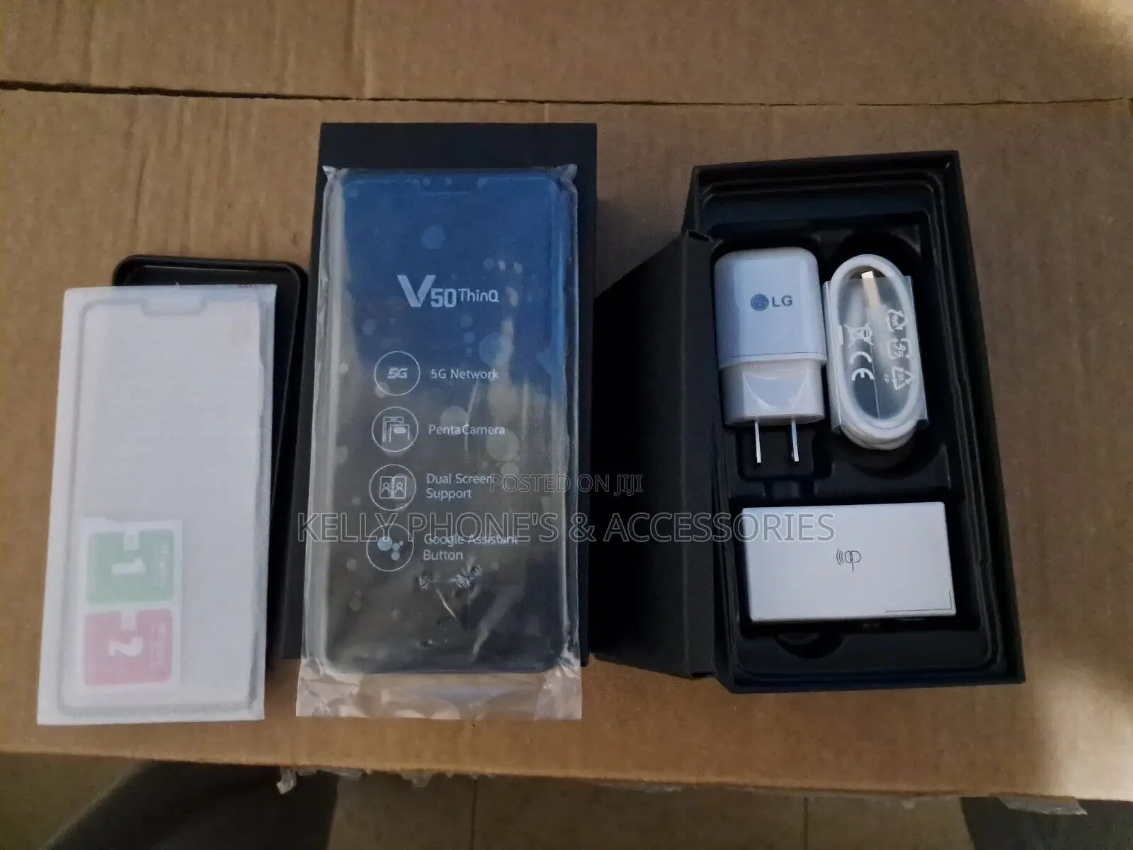 New LG V50S ThinQ 5G 128 GB Black