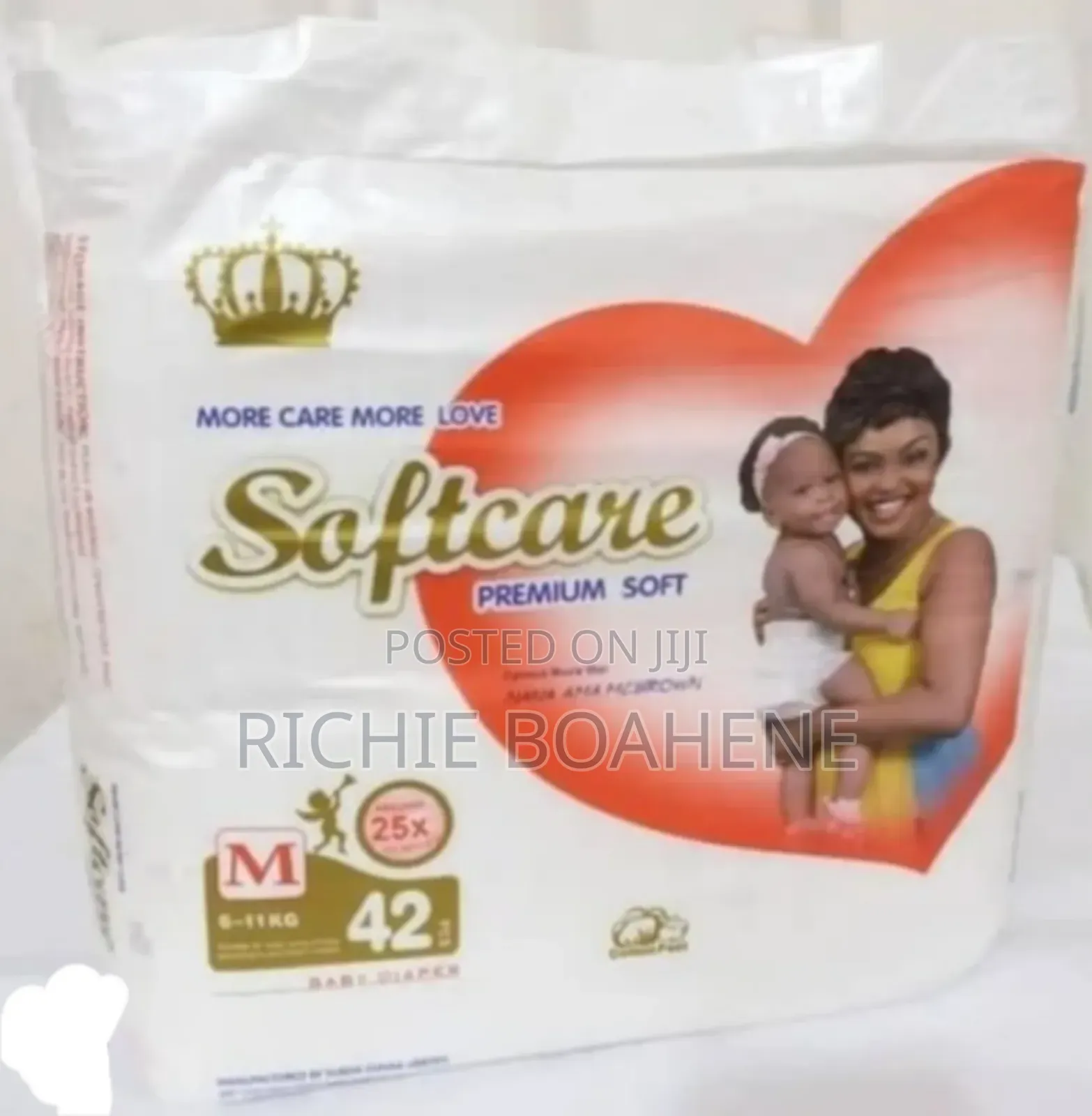 Softcare Diapers Medium. 42 Pieces in a Pack