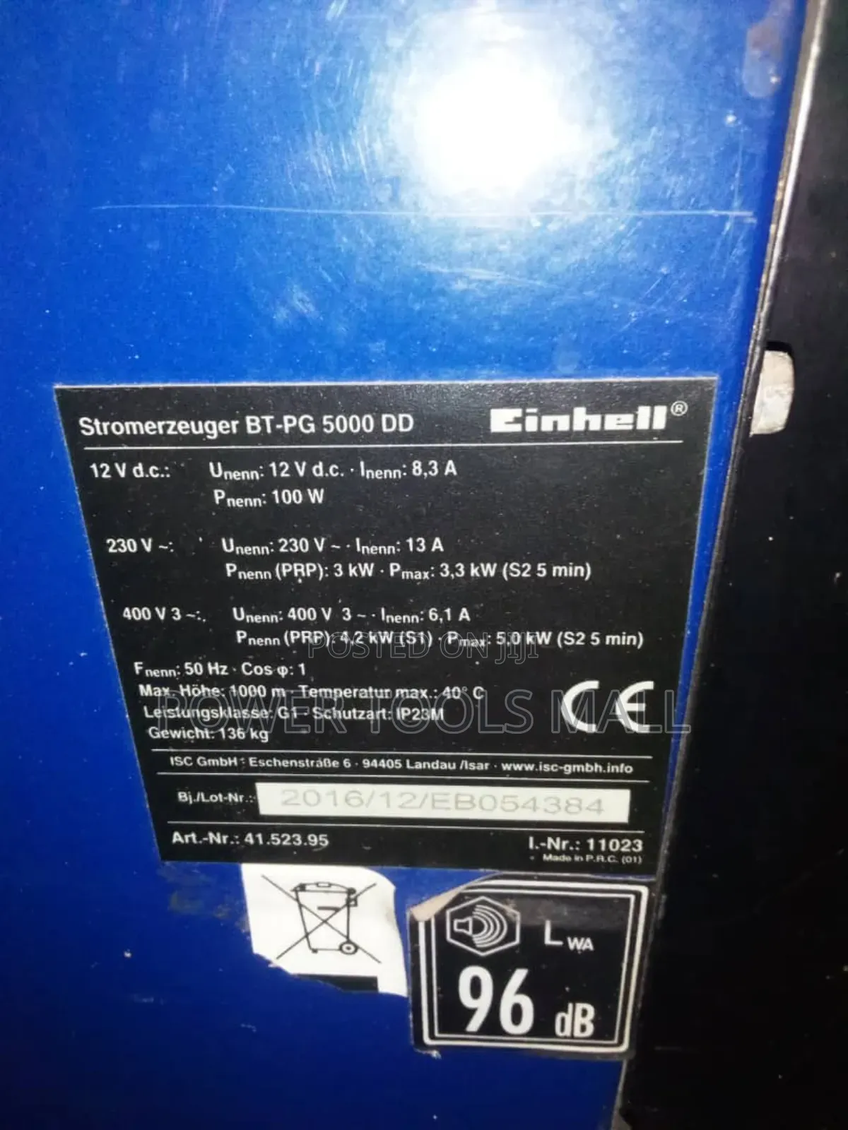 Einhell Diesel Generator 5kva