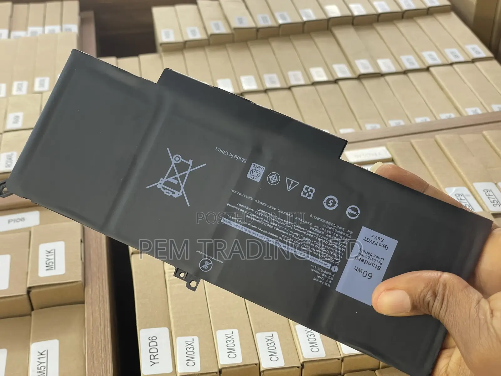 F3YGT Battery for Dell Latitude 7480 7490 7280 7290 7380
