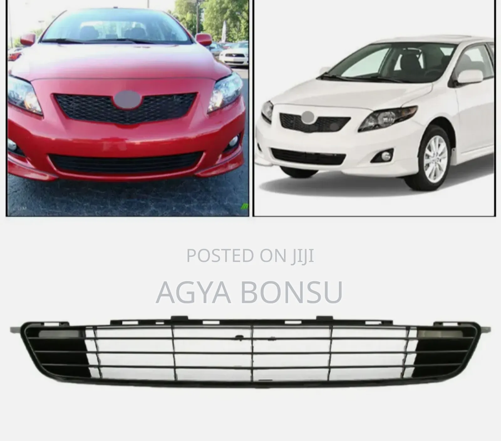 2009 2010 Toyota Corolla Down Lower Grill Shells