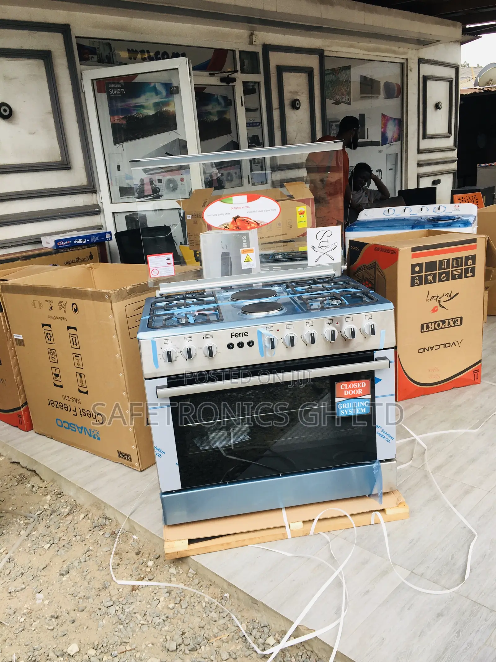 Shop 60by90 4 Gas 2 Electric Burner With Oven Ferre