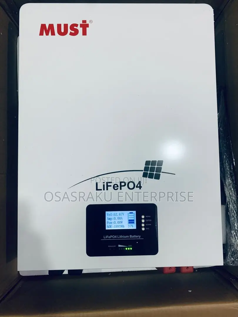 51.2v 100ah (5kwh) Must Lithium Battery