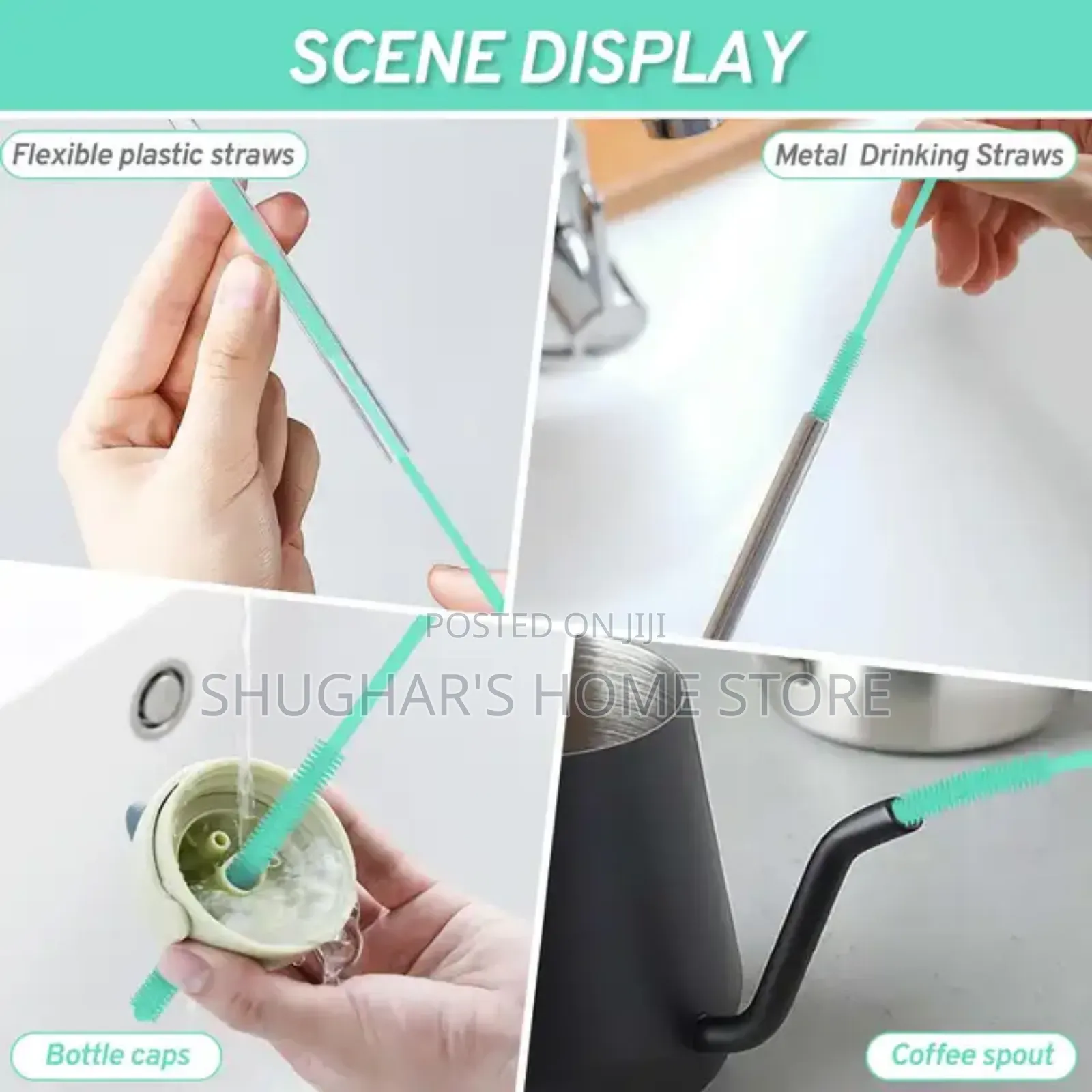 1pcs Reusable Straw Cleaner Brush