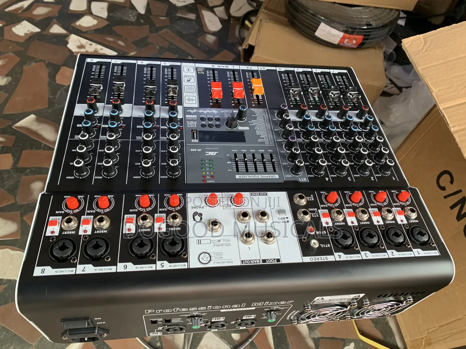 Jac Jr-800 8-channel Inbuilt Amplifier(Power)Mixer