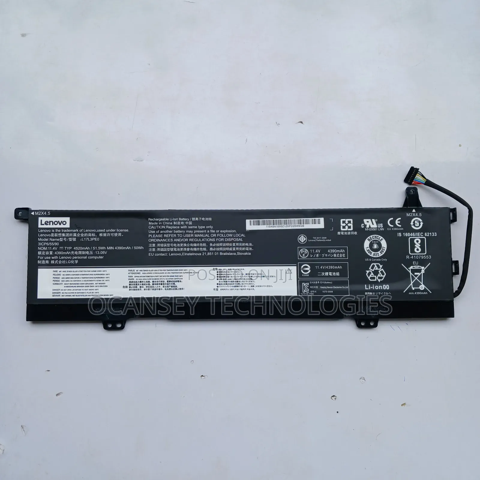 Original Lenovo L17L3PE0 Laptop Battery For Yoga 730