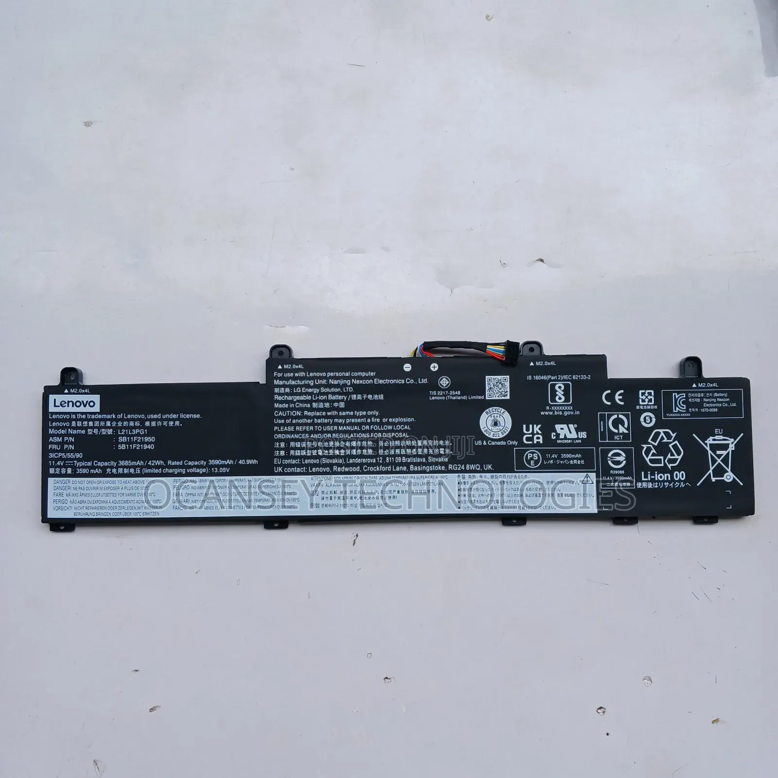 Original Lenovo L21L3PG1 Laptop Battery For L14 L15 3rd Gen