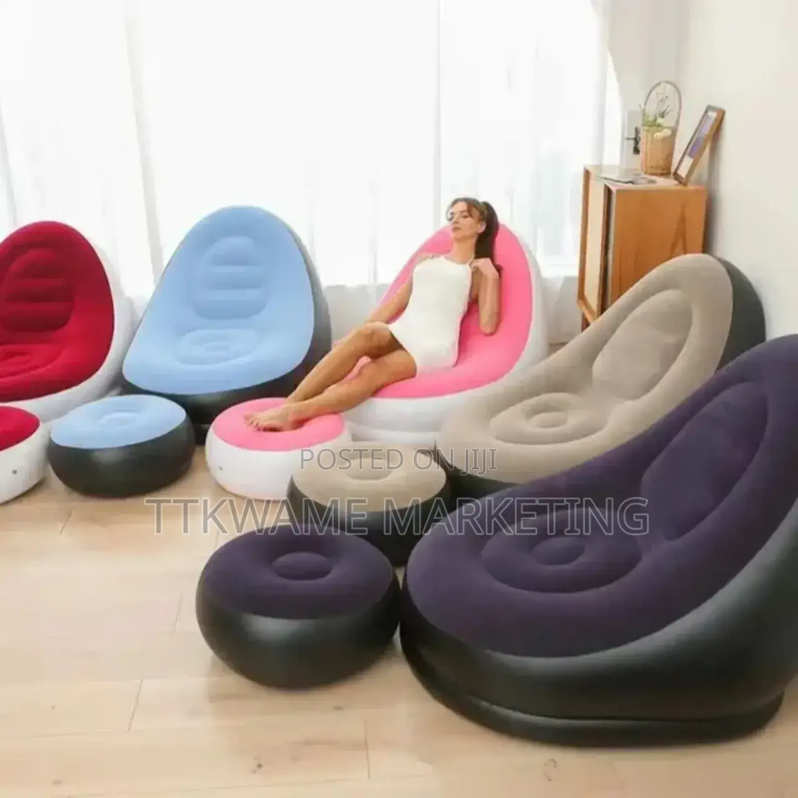 Inflatable Sofa With Electric Pump
