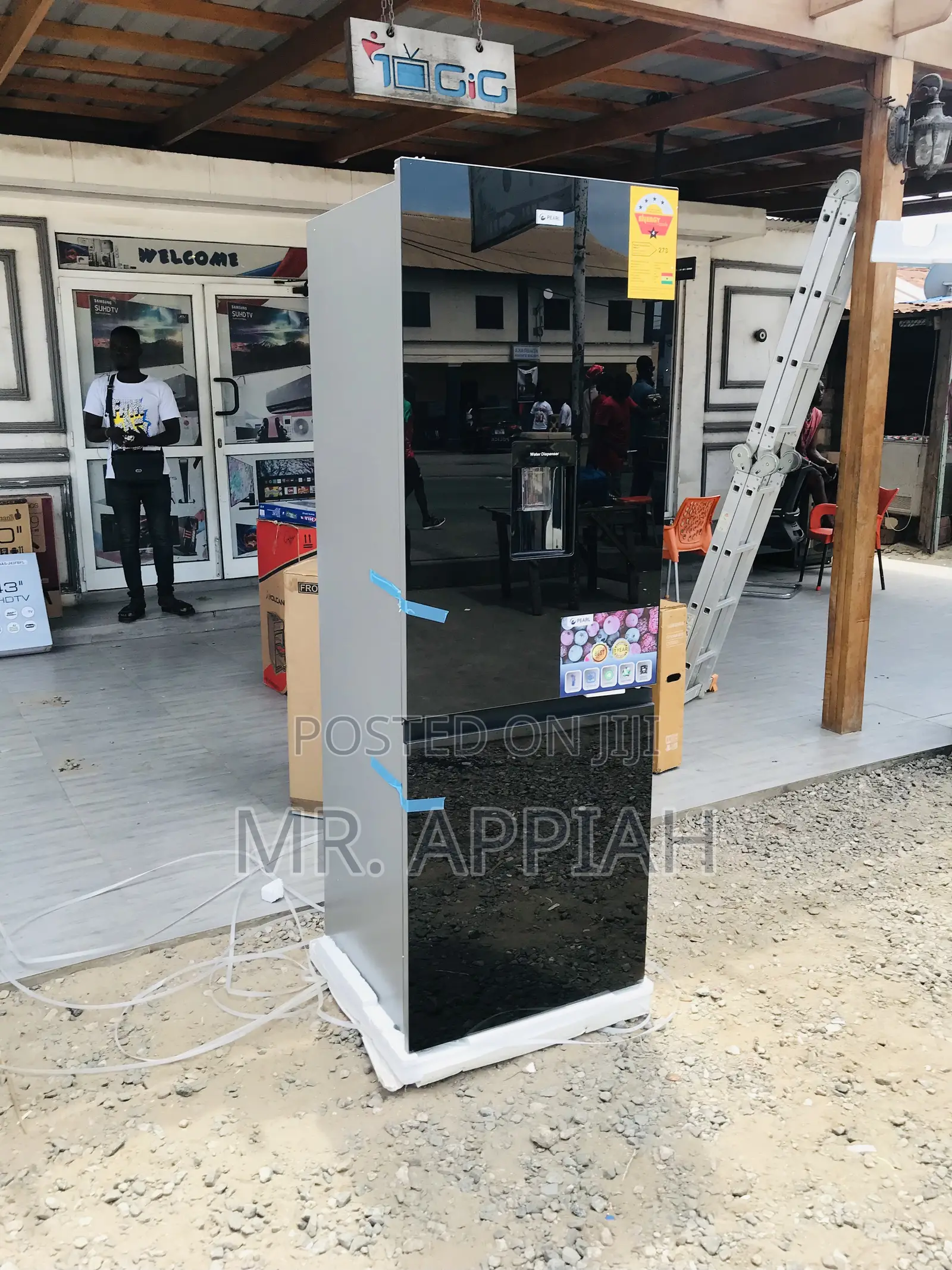 Quality Pearl Pf 400bg Double Door Fridge With Dispenser.