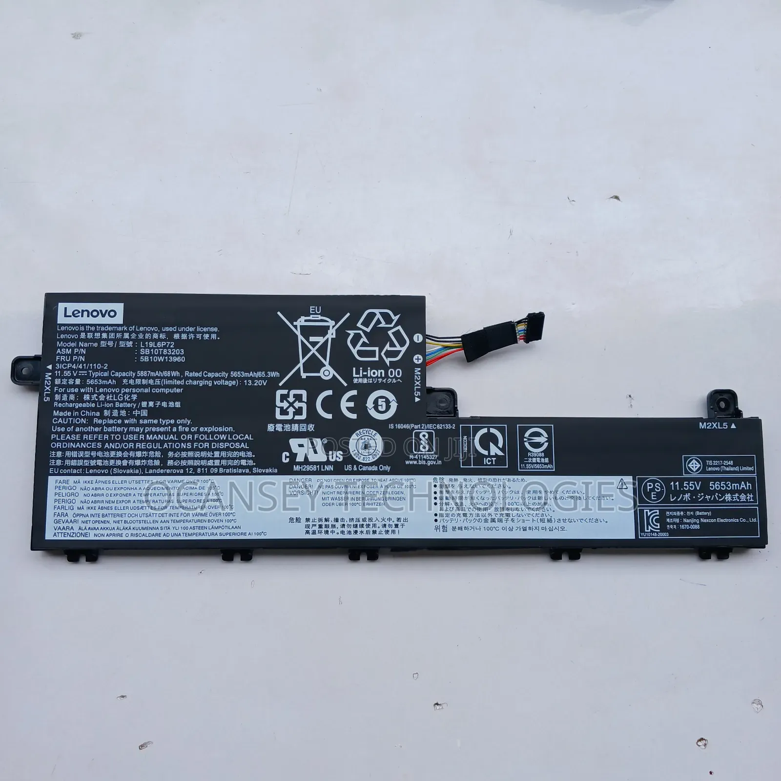 Original Lenovo L19L6P72 Laptop Battery T15V 1st Generation