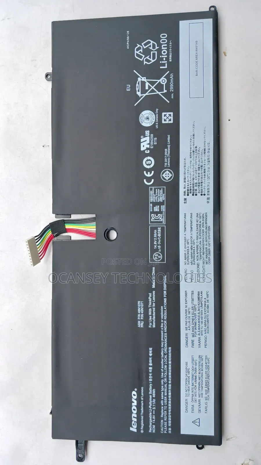 Original Lenovo 45N1070 Laptop Battery for X1 Carbon 3460