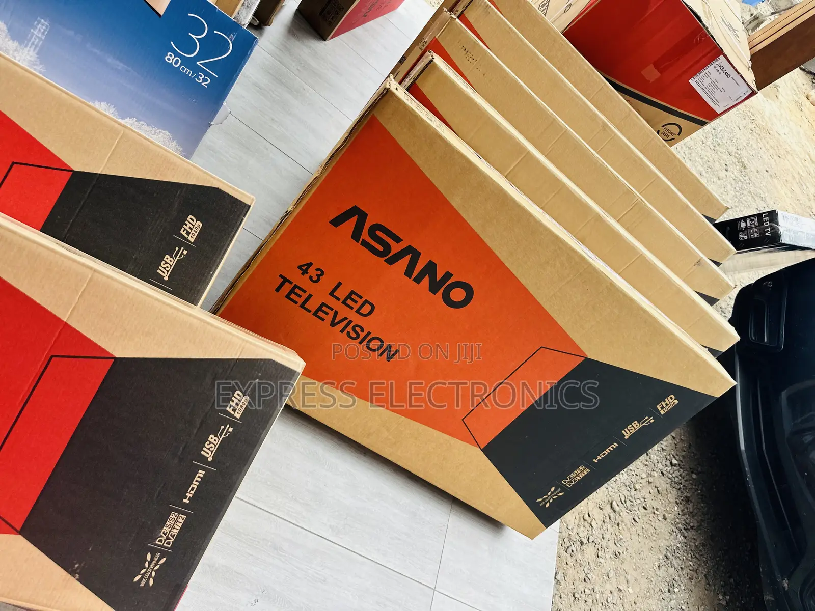Slim High Resolution FHD Satellite Asano 43” Television