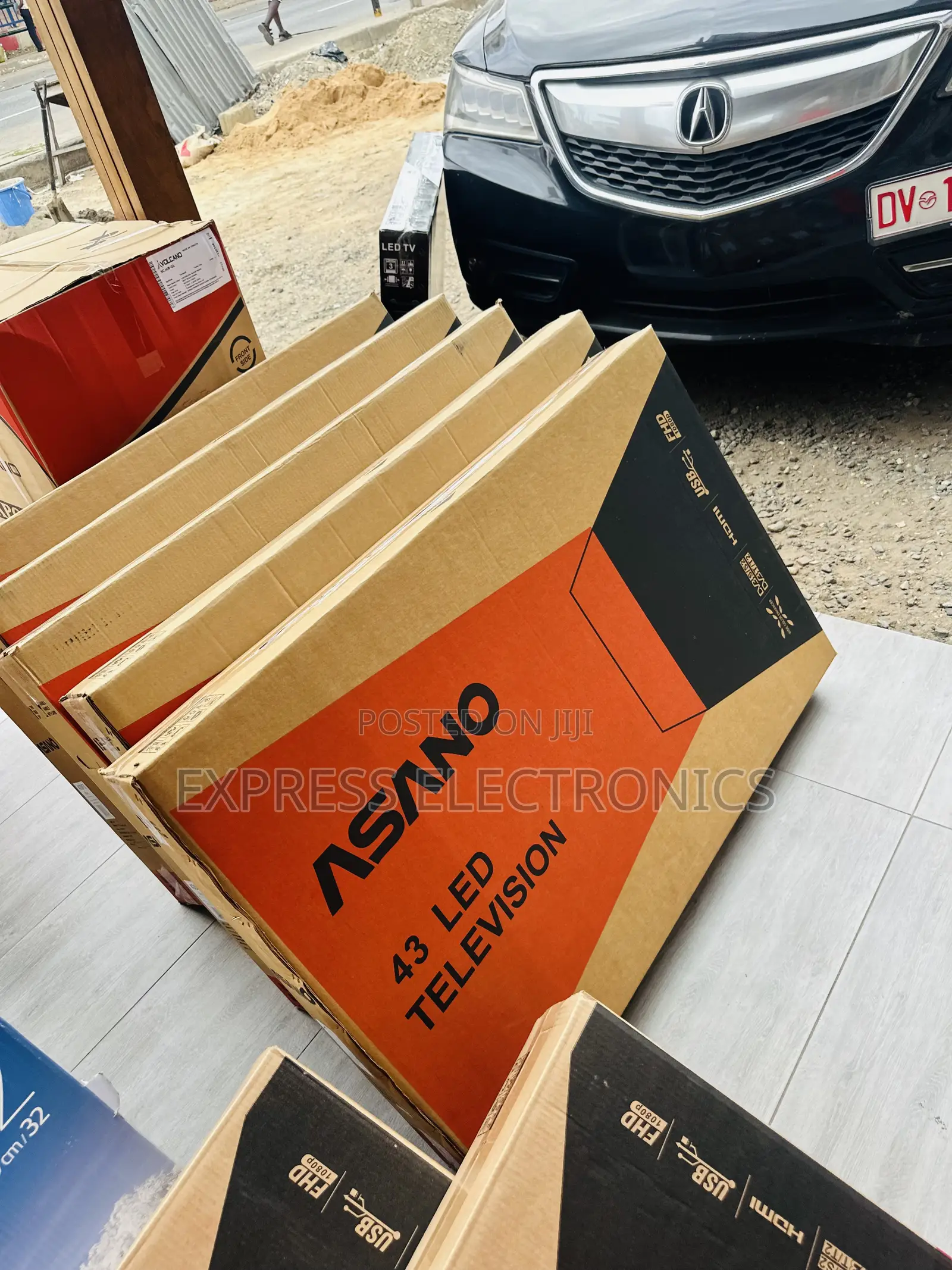 Slim High Resolution FHD Satellite Asano 43” Television