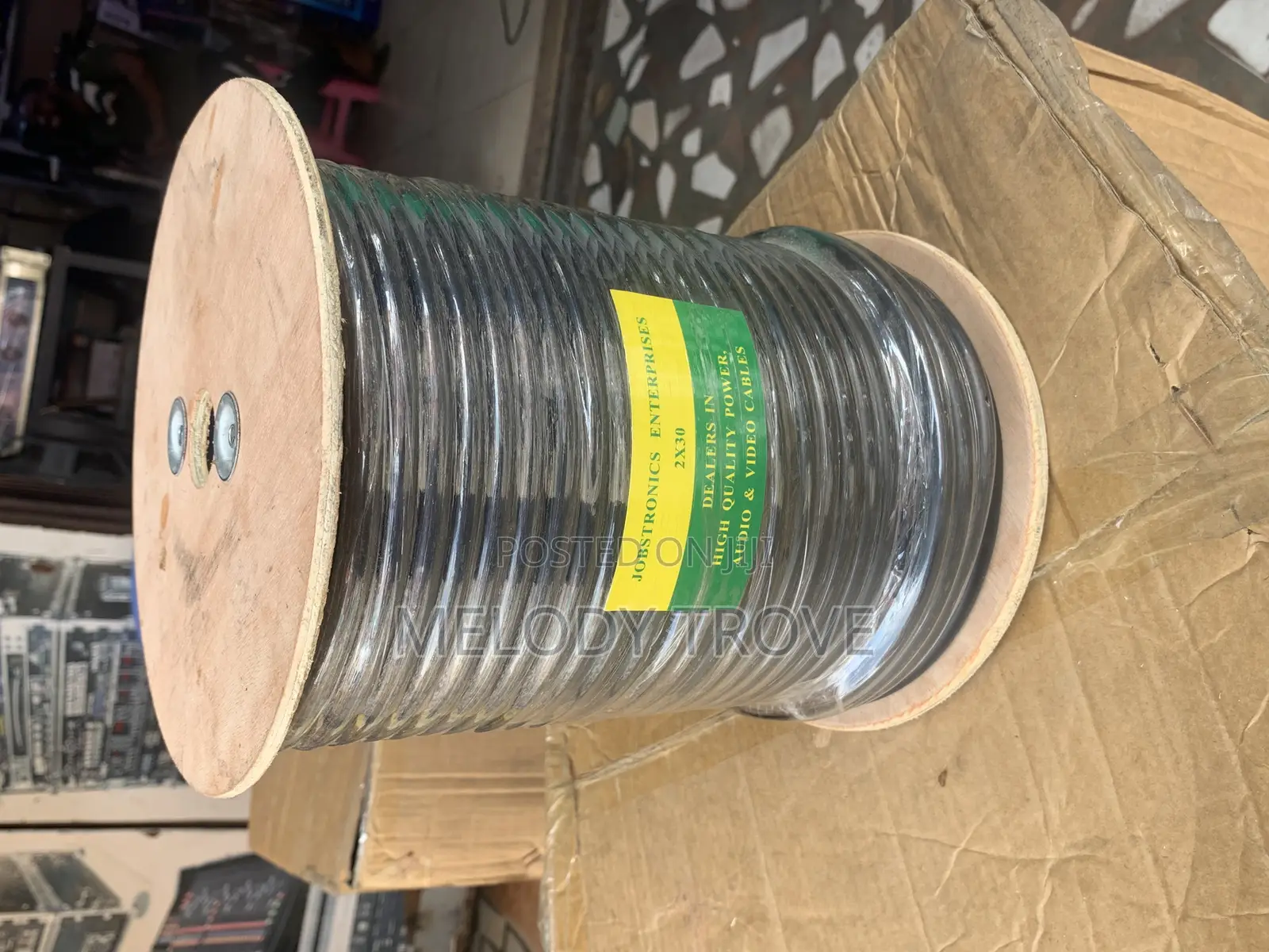 JLD 2in1 Black 100meters Speaker Cable