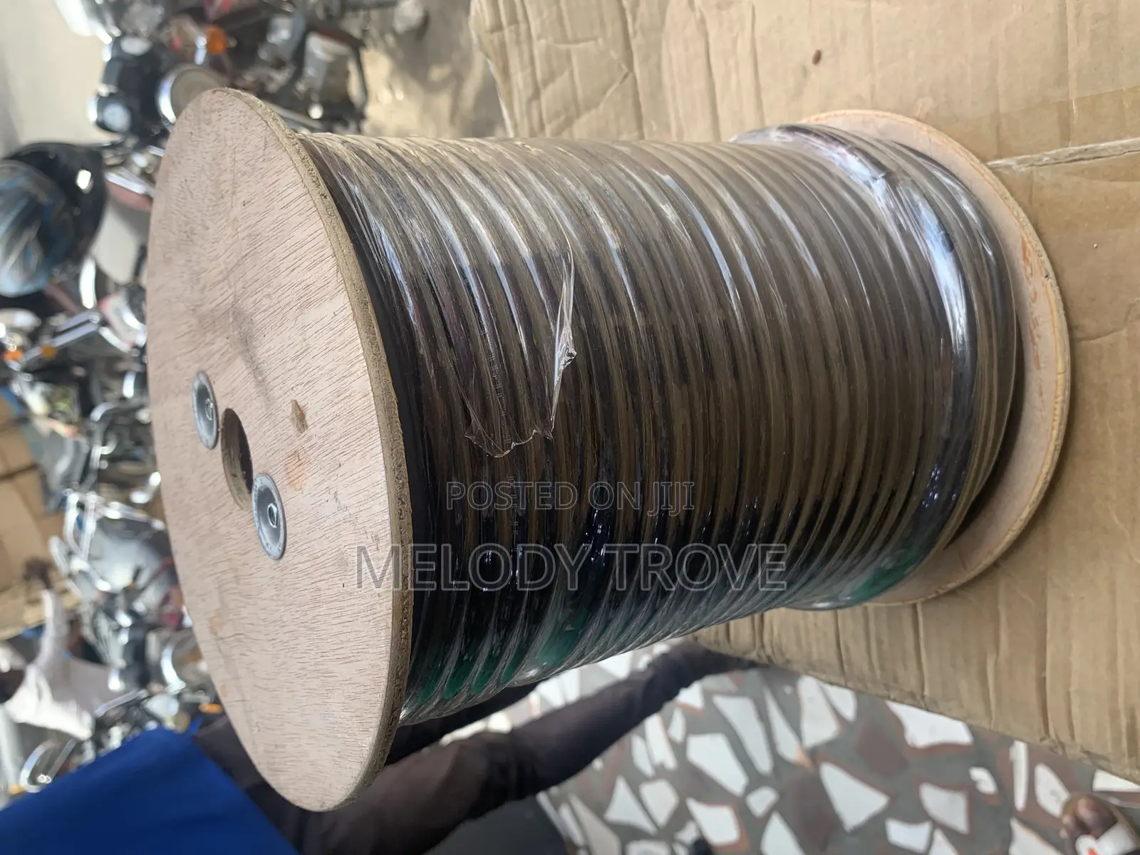 JLD 2in1 Black 100meters Speaker Cable