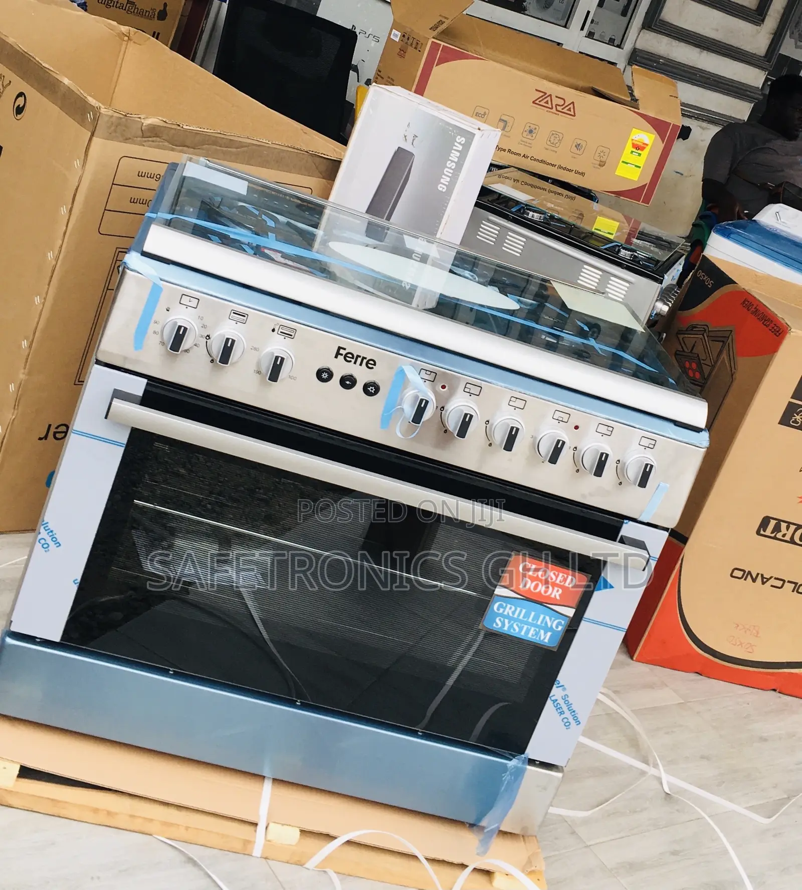 4 Gas New Essential Gray 60/90 2 Electric Ferre With Oven