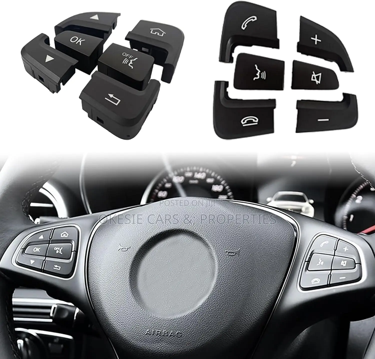 Steering Wheel Button for C300, C43, GLC 300