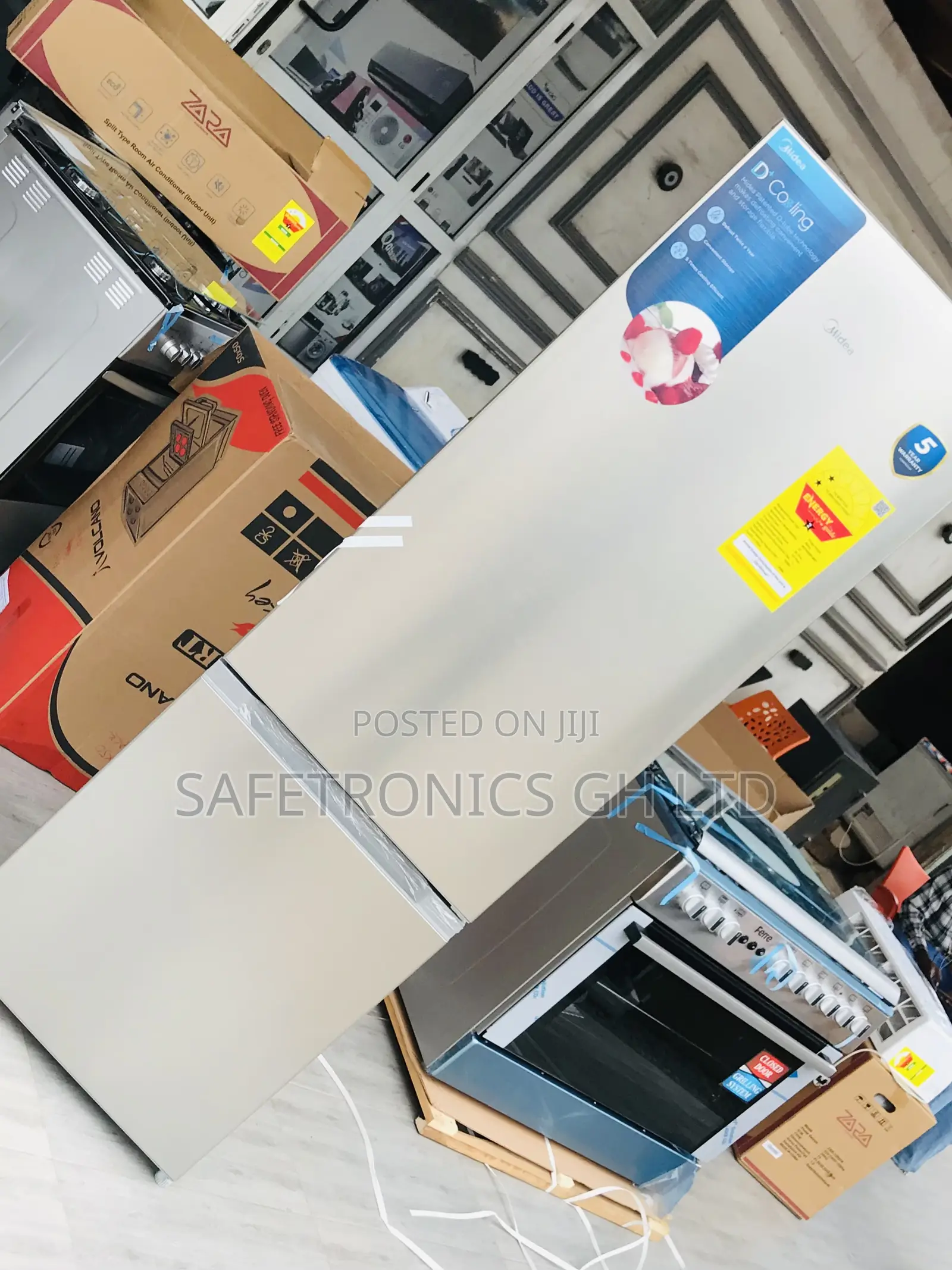 Shop Adjustable Midea Gray Bottomfreezer 262 Liters Fridge