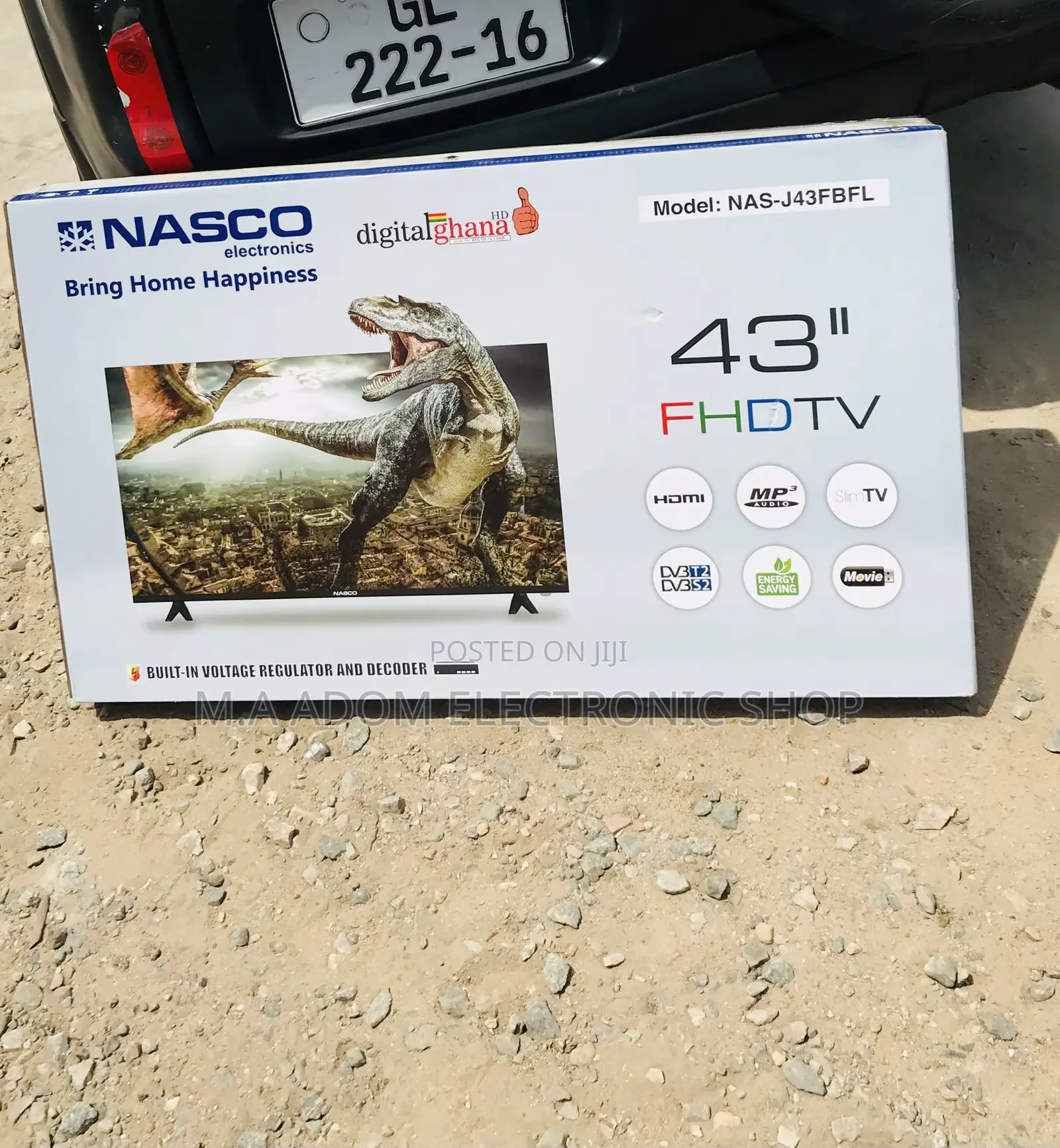 High Quality Nasco 43 Inch FHD Digital Satellite Television.