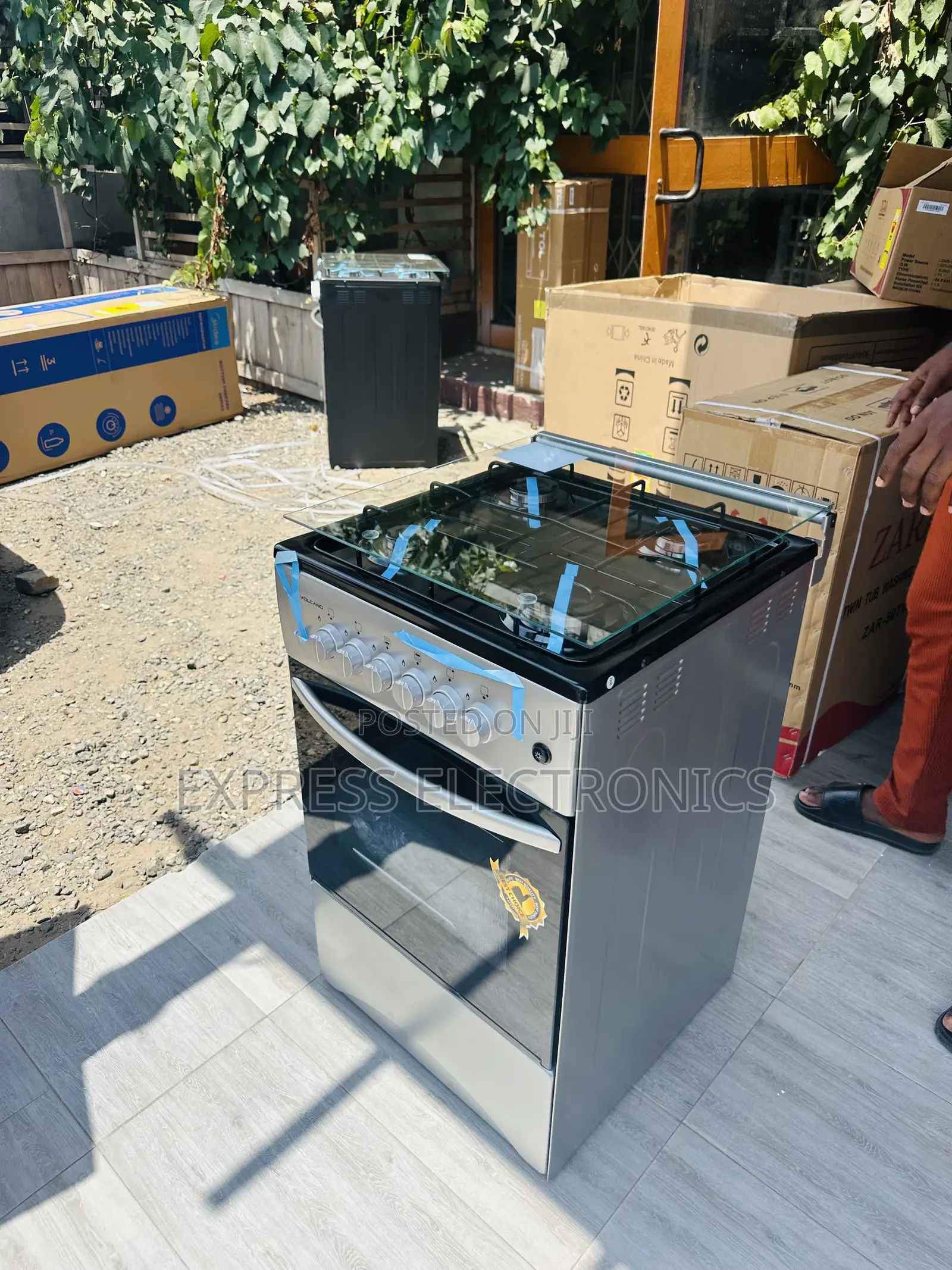 Very Affordable Sliver Gas Cooker Stove 4burner 50/50