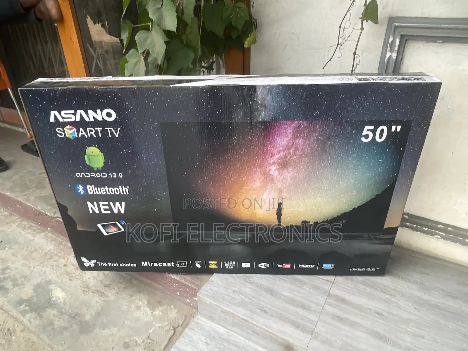 Smart Hub Asano 50′′ Ultra HD Smart LED TV – Black