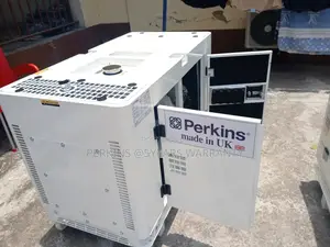 White Coloured Generator Silent Diesel Perkins Generators