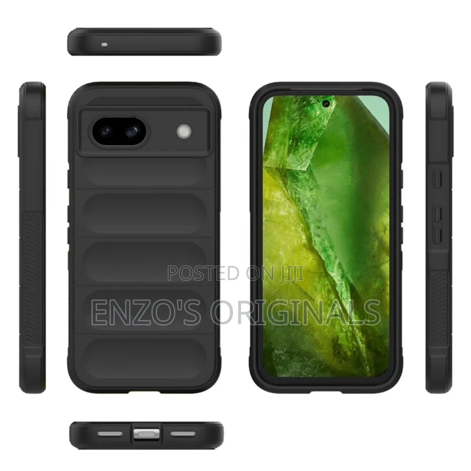 Google Pixel 8a Case Slim Rugged Black Matte Finish