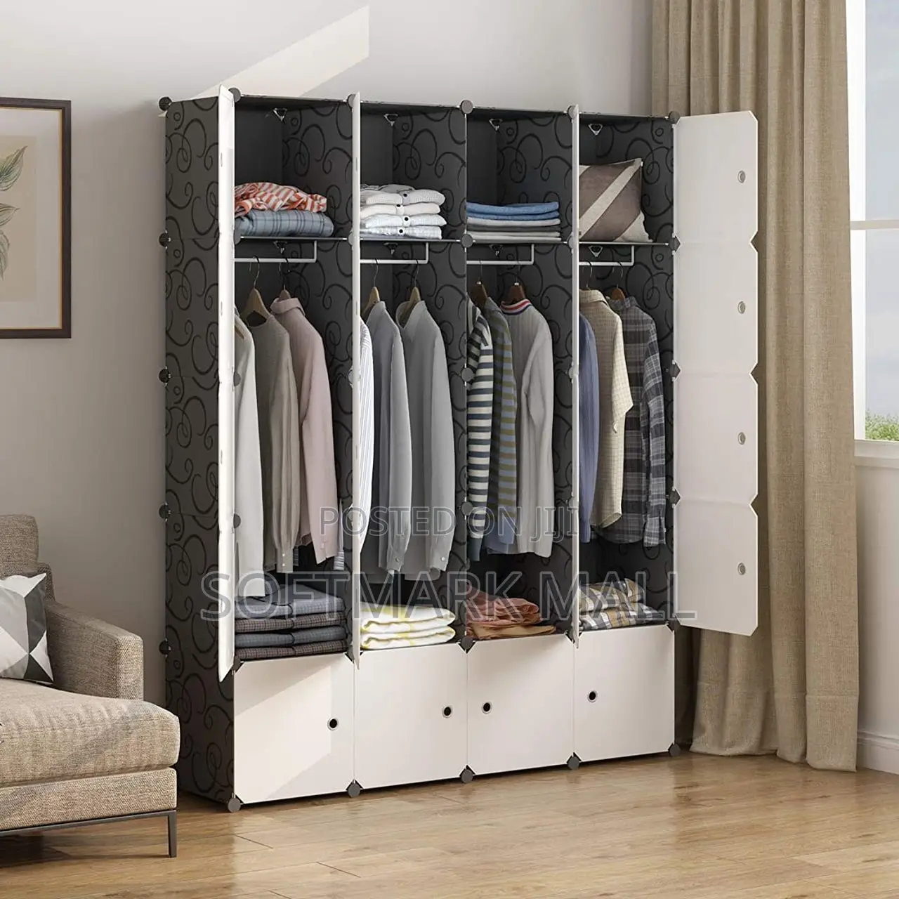 20 Cubes Plastic Wardrobe
