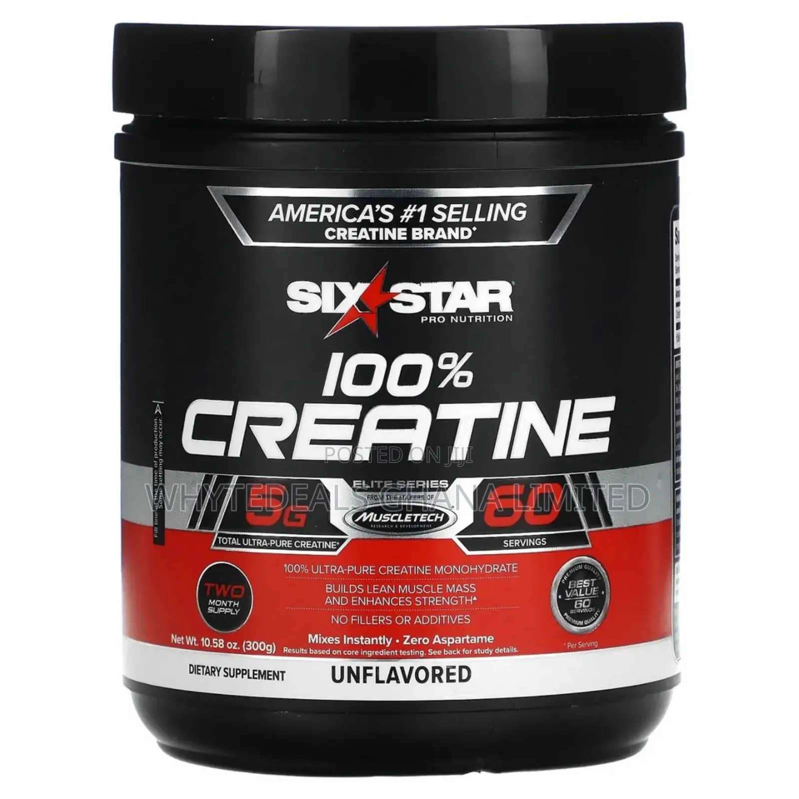 America’S #1 Selling Creatine Brand- SIX STAR 100% CREATINE