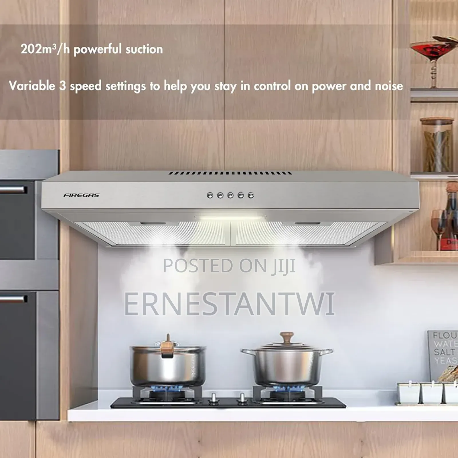 Under Cabinet Heat Extractor From Firegas, UK