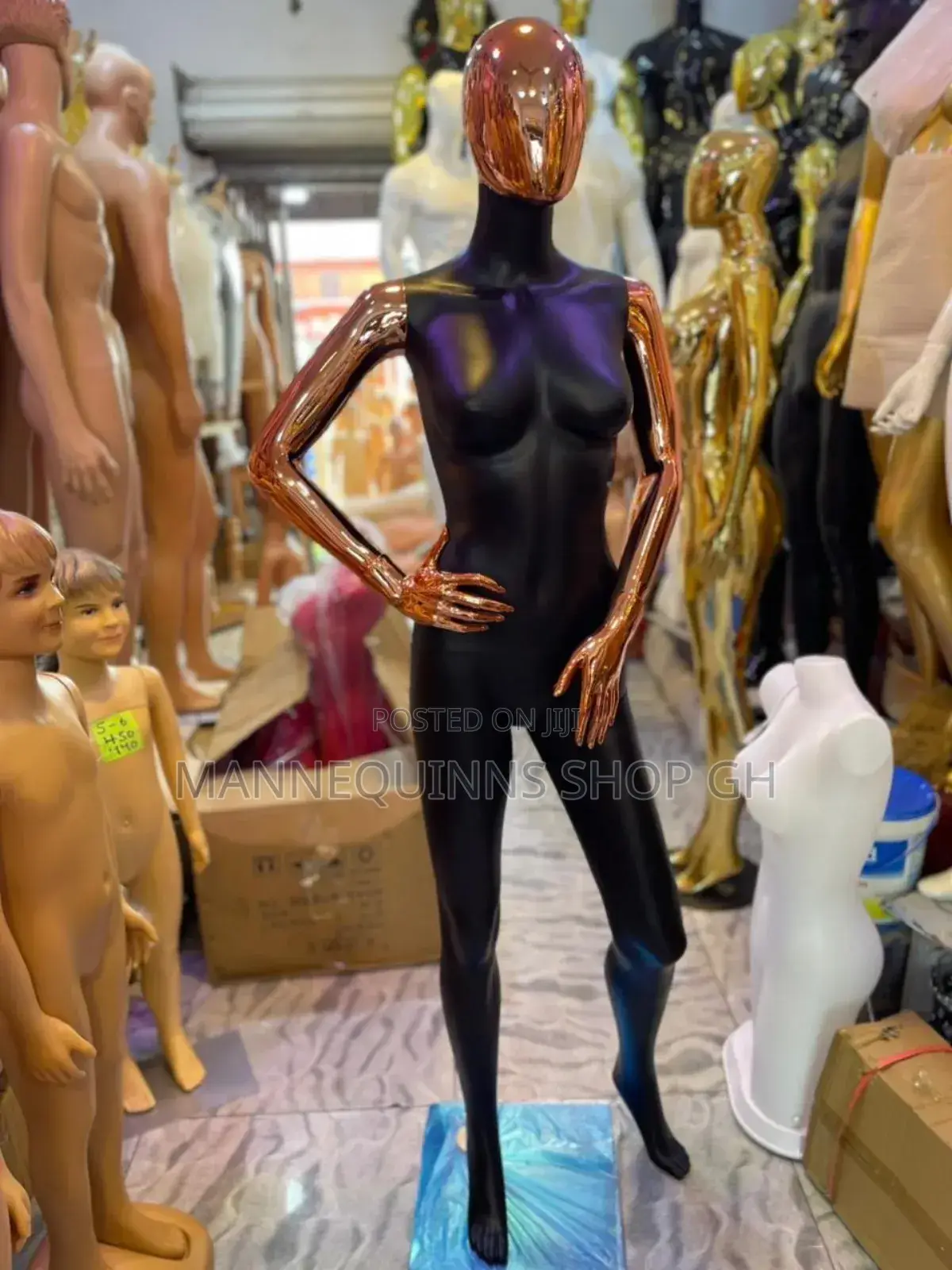 Female Black and Gold Mannequin Available